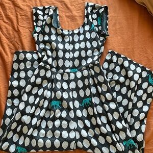 Printed Lightweight Scoop Neck Jumpsuit